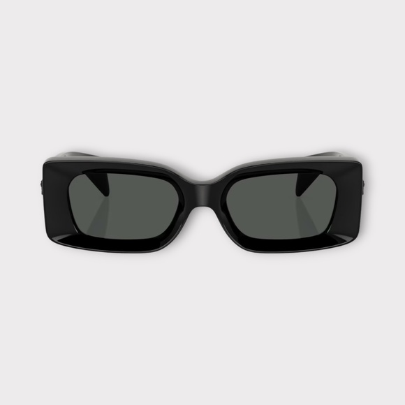 Unisex Versace VE4474U Sunglasses in a Black Frame & Dark Grey Lens. 52mm